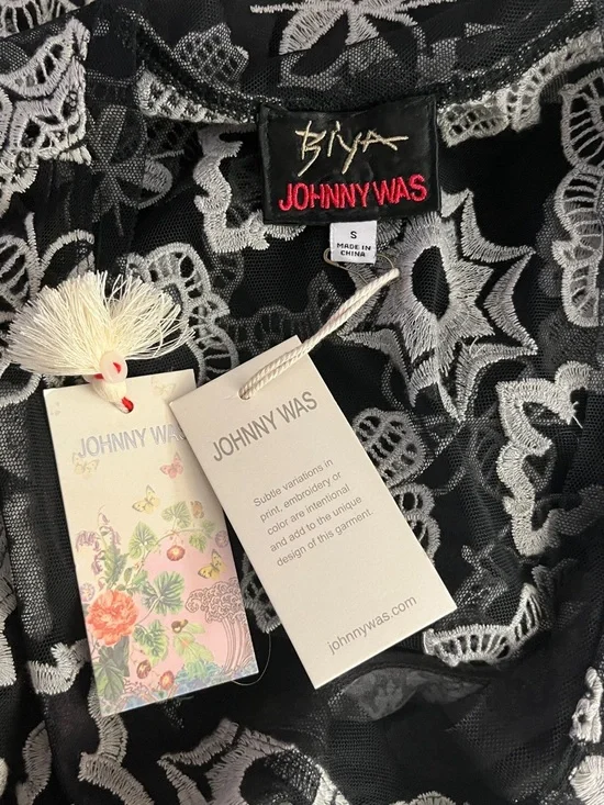 Johnny Was Mazzy Bias Dress, an elegant A-line maxi designed for flared, size S - Picture 12 of 16